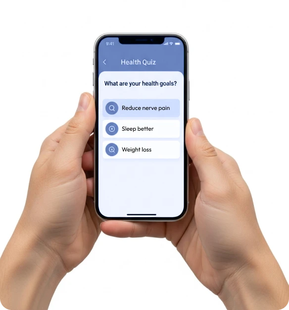 Phone with questionnaire